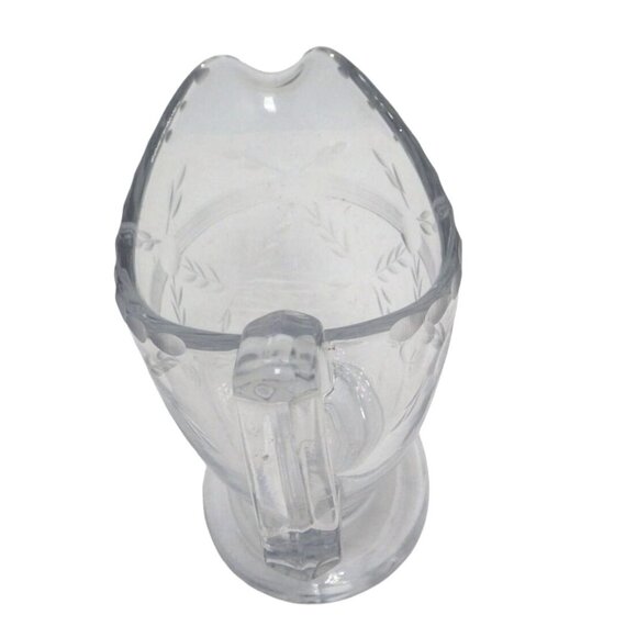 Creamer Clear Cut Glass Leaves Crystal - Picture 7 of 9